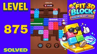 Fit Block 3D – Level 875 | Walkthrough Fast & Clean Solution