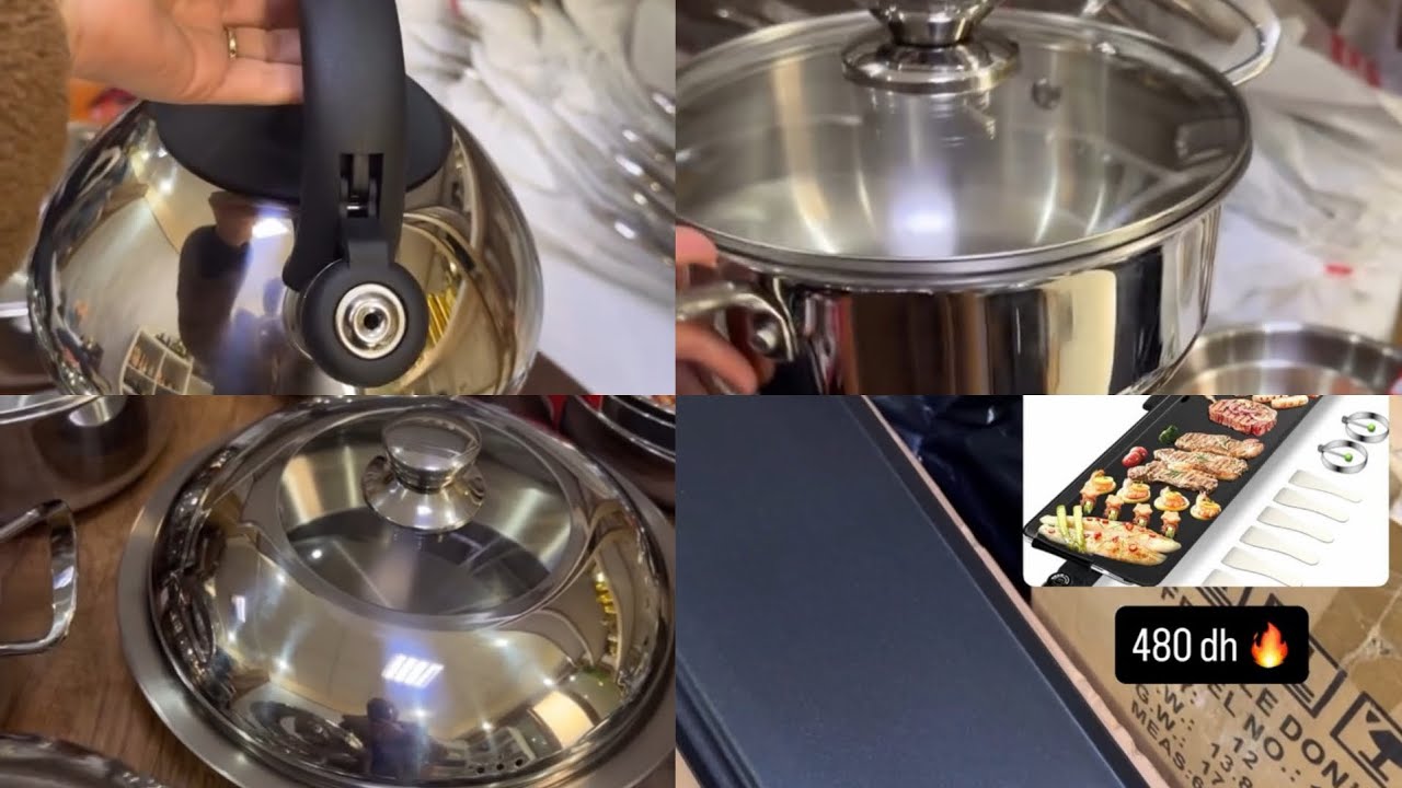 أفضل طناجر ومقالي إينوكس بجودة احترافية لي غادي تعيش معاك سنين وبأثمنة كلشي كيقلب عليها!TOP! 🚀