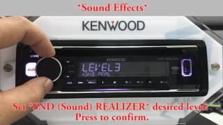 KDC 300UV How to adjust Sound Effects for Optimum Sound Performance