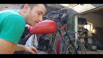 Jawa 250cc restoration part 2. Fixing the throttle control cable.
