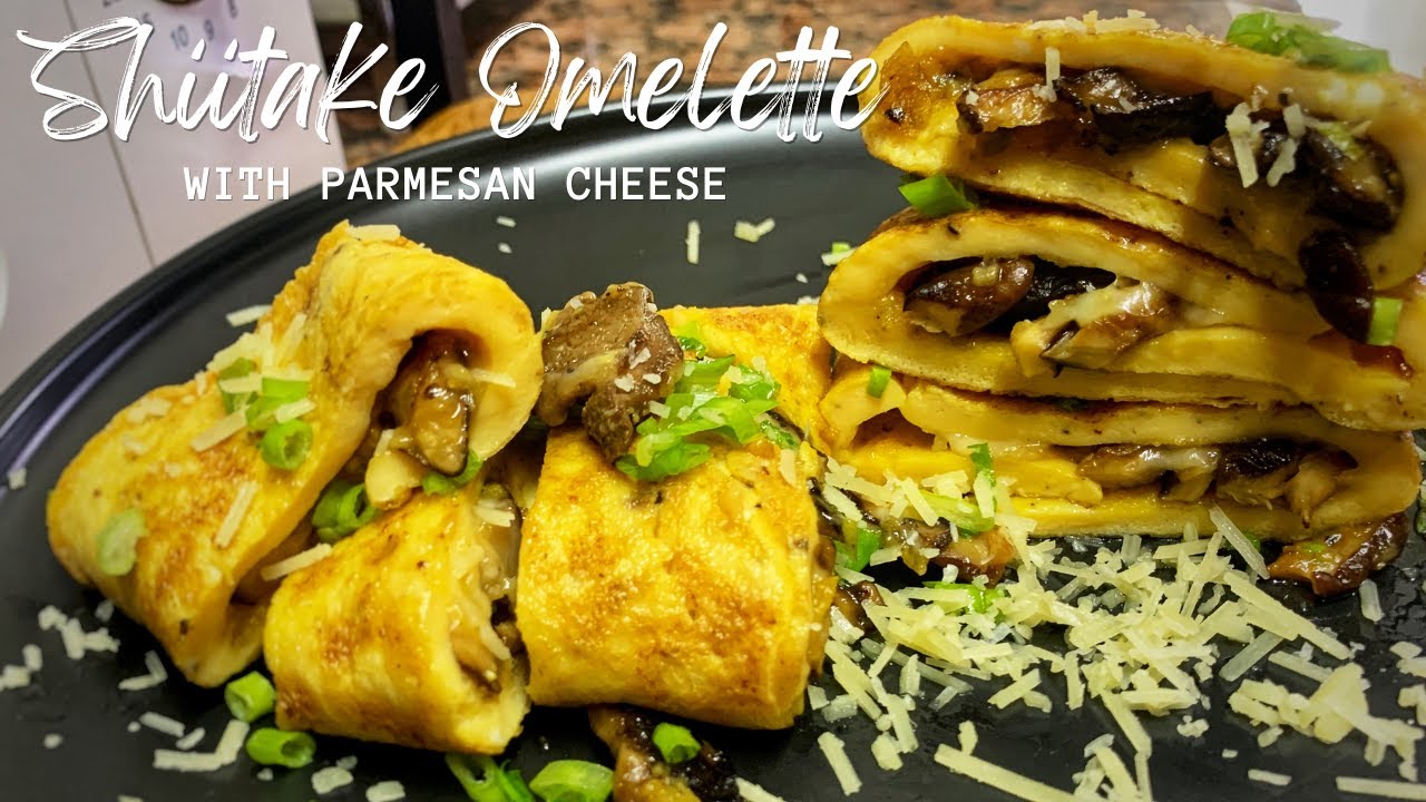Shiitake Omelette with Parmesan Cheese YouTube
