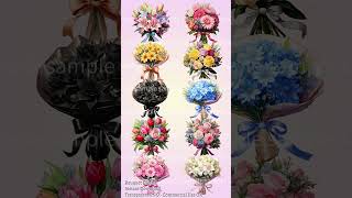 Floral Bouquet Clipart Bundle | アンティーク香水瓶セット | For GoodNotes & Digital Planners
