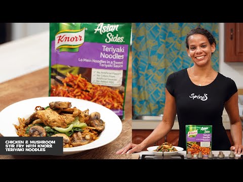 Chicken & Mushroom Stir Fry With Knorr Teriyaki Noodles