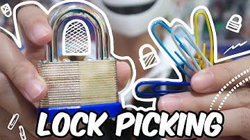 Learning to open a lock with paperclips