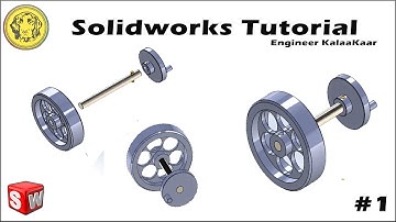 Solidworks Tutorial for Beginners | " FLYWHEEL ASSEMBLY " | Solidworks Tutorials | Part 1.2