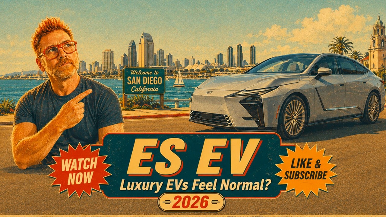 Lexus has finally turned the ES into an electric luxury sedan — and it may be one of the most normal, useful EVs yet.

The 2026 Lexus ES electric is longer, roomier, quieter, and designed for real life rather than EV theatre. With up to 307 miles of range in the ES 350e, available all-wheel drive and 338 horsepower in the ES 500e, a calmer new design, a bigger interior, available reclining rear seats, massage, a 14-inch touchscreen, and Lexus Safety System+ 4.0, this is an electric car built for commuters, families, airport runs, school runs, and grown-up luxury.

Nik Miles takes a look around the new electric Lexus ES to see whether this is the luxury EV sedan normal people have been waiting for.