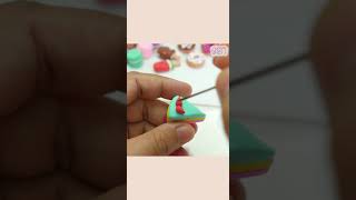 DIY How To Make Miniature Food Rainbow Cake with polymer clay | Polymer clay mini food tutorial
