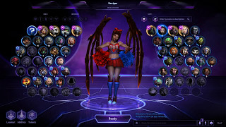 Kerrigans Cheerleader skin in Heroes of the Storm