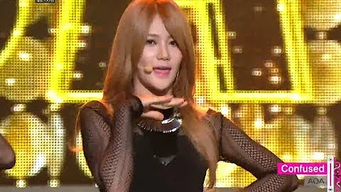 AOA - Confused, 에이오에이 - 흔들려 Music Core 20131012