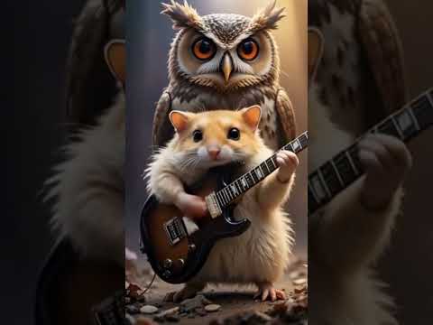 Hamster Shreds on Guitar | | Owl Headbangs in Shades