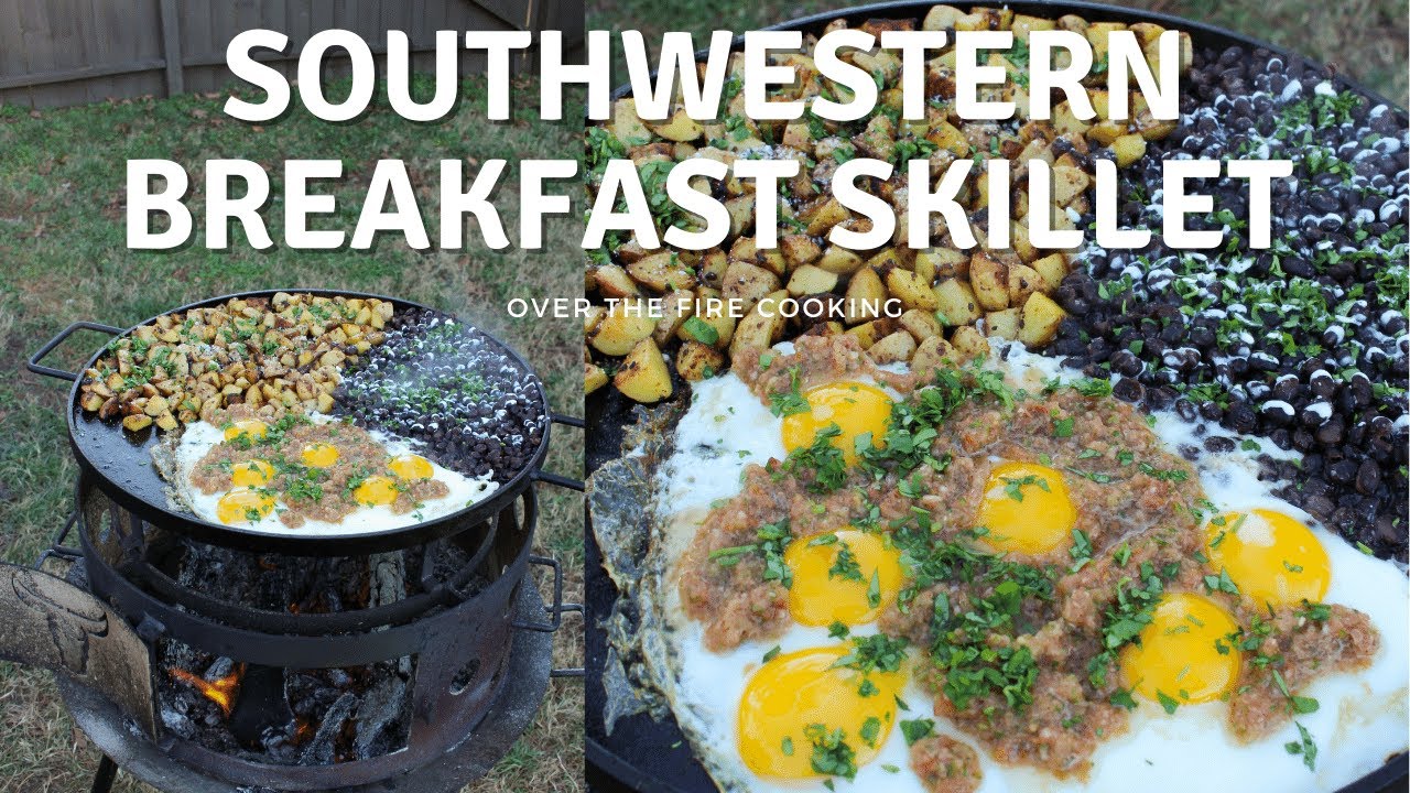 ⁣Southwestern Breakfast Skillet Recipe | Over The Fire Cooking #shorts