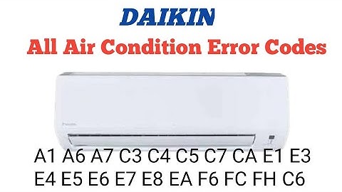 How to Daikin air conditioner all error codes and solution,|#Daikin ac error code,#Repair,#Ac Code,