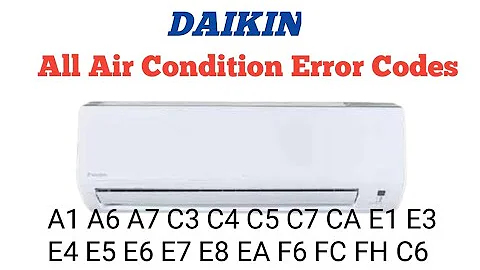 How to Daikin air conditioner all error codes and solution,|#Daikin ac error code,#Repair,#Ac Code,
