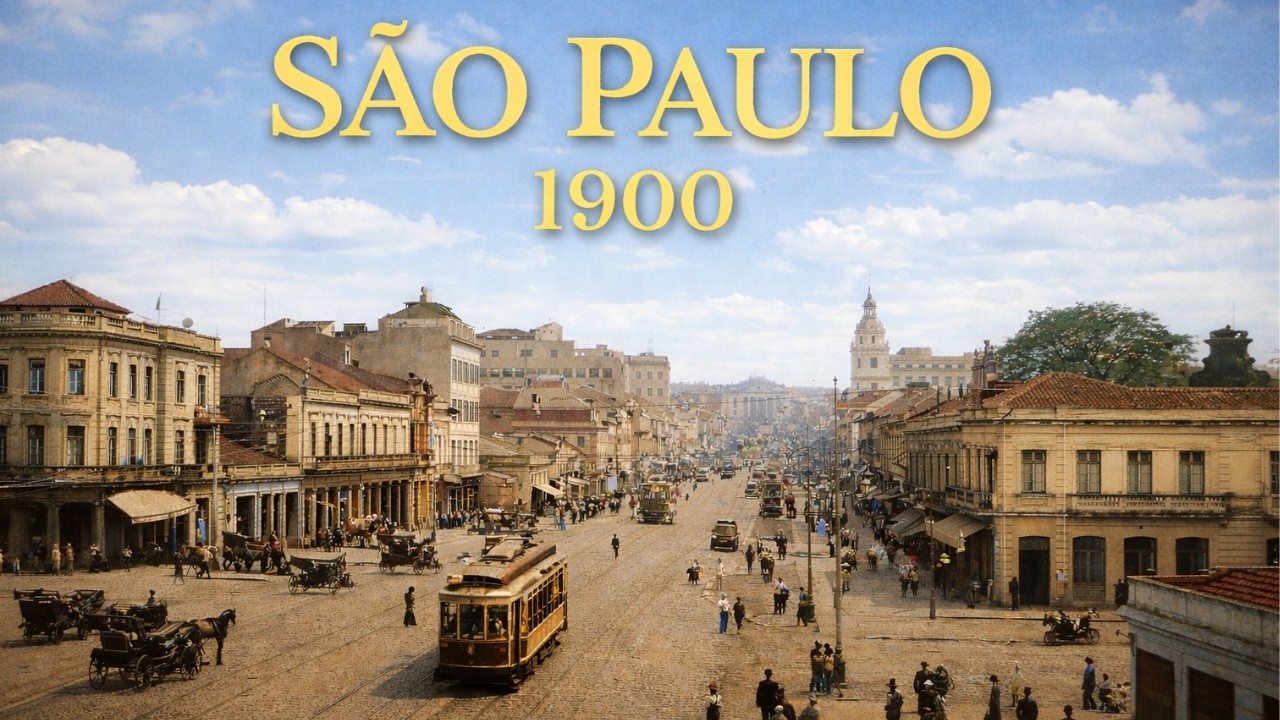 Como Era São Paulo Em 1900 (Reconstrução por IA)
