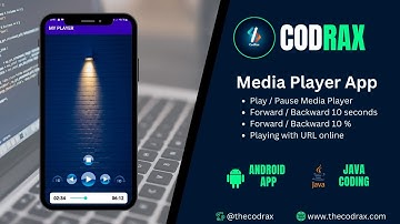 Media Player using URL Complete App in One Video | Android Studio Java , XML | Codrax | Source Code