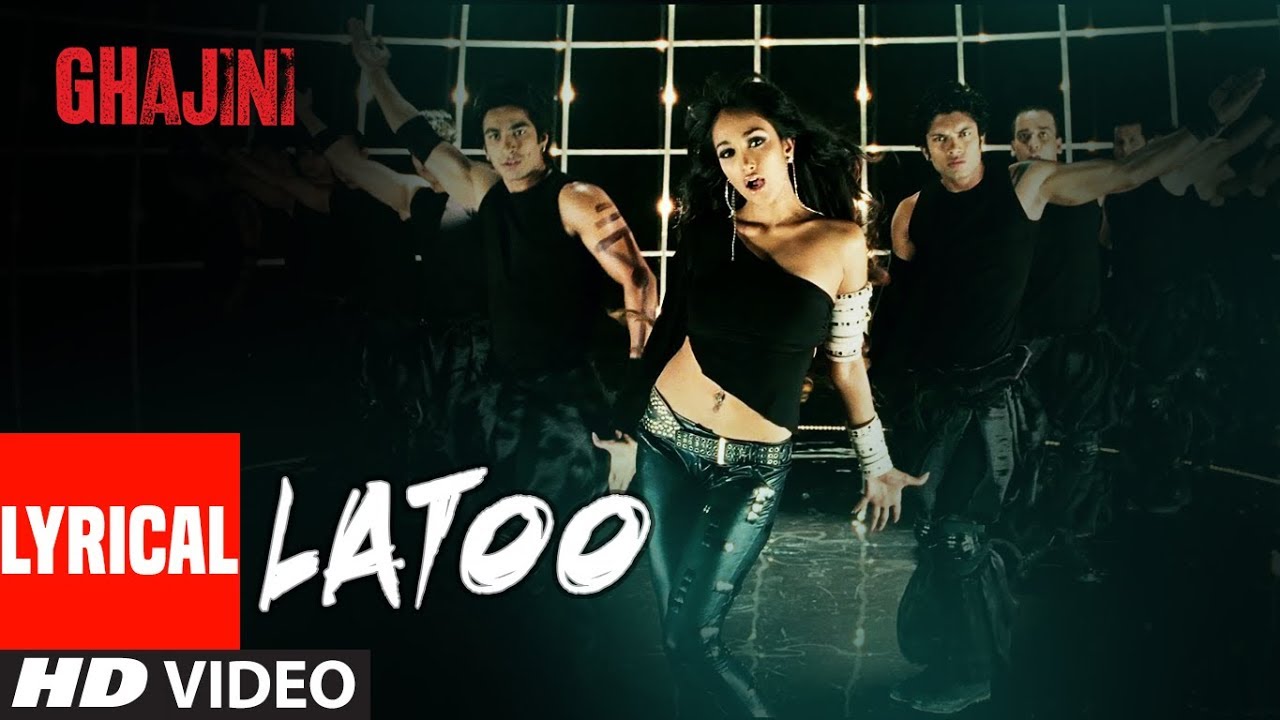 LYRICAL Latoo Video Song  Ghajini  Jiah Khan   AR Rahman  Shreya Ghosal Pravin Mani