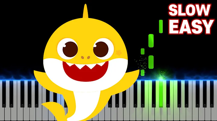 Pinkfong - Baby Shark | SLOW EASY Piano Tutorial + Sheet Link 🎵