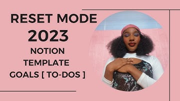 Reset with me| Notion Template| 2023 Goals| NEW YEAR 2023 PLANS| #2023