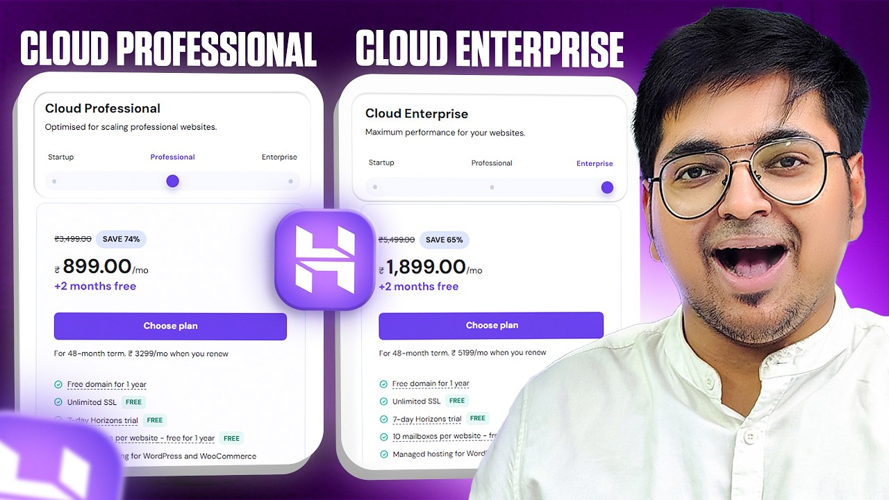 HOSTINGER Cloud Professional vs Cloud Enterprise Plan | Best Cloud Hosting Plan In 2026 In Hindi
