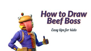 How To Draw Beef Boss - Fortnite