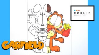 Coloring Garfield and Odie