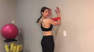 Wall Crawls with a Mini Resistance Band