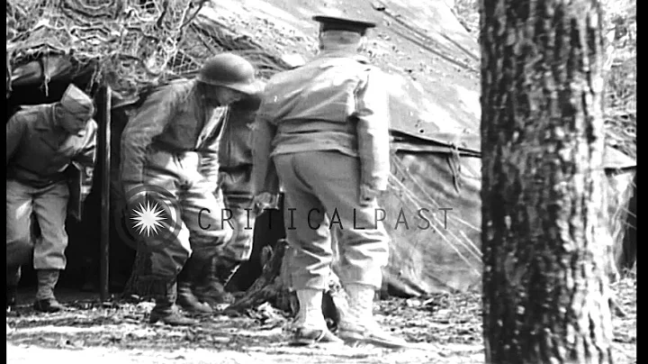 Lieutenant General Lesley J. McNair visits the 20th Army headquarters in Naples, ...HD Stock Footage