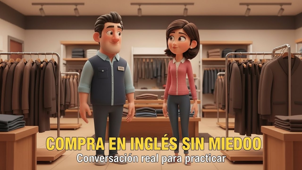 Escucha este dialogo y empieza a entender el ingles fácil y rápido| Diálogo real en la tienda🛒 FACIL