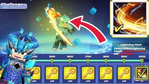 I Got New Season-5 Sword Effect *Lightning Flash*🔥🔥🔥 In Bed War ||Blockman Go ||