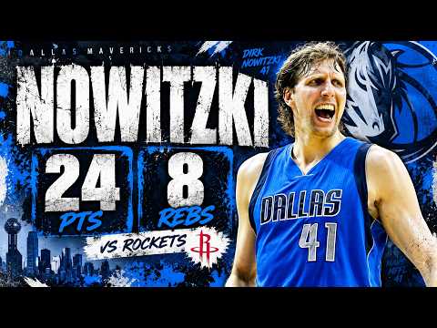 Dirk Nowitzki 24 pts 8 rebs vs Rockets 2015 PO G1