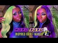 Mojo Jojo Inspired Hair &amp; Makeup | The PowerPuff Girls SERIES FINALE | Young Africana