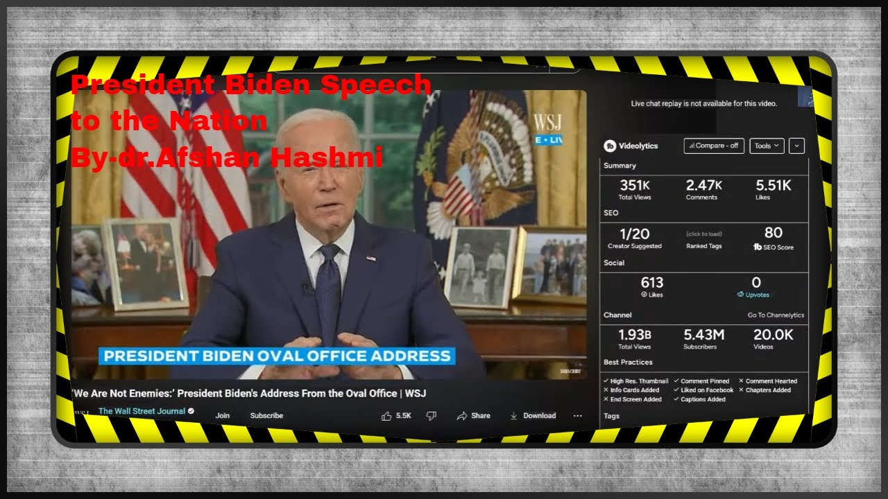 President  Biden speech-by Dr.Afshan Hashmi