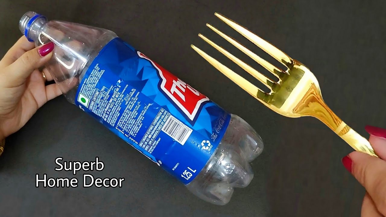 3 DIY Home Decor Ideas using waste Plastic Bottle, Plastic Spoons and