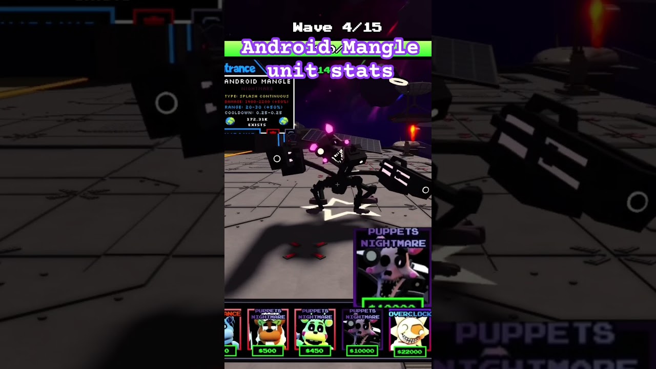 Android Mangle unit stats review 