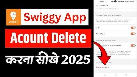 Swiggy Id Permanently Deactivate Kaise Kare l How To Delete Swiggy Id Permanently.