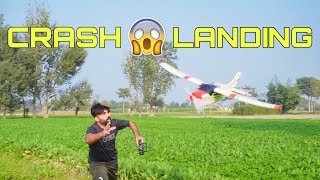 CESSNA 182 Rc plane Flying and Landing in Heavy wind 😲 😲