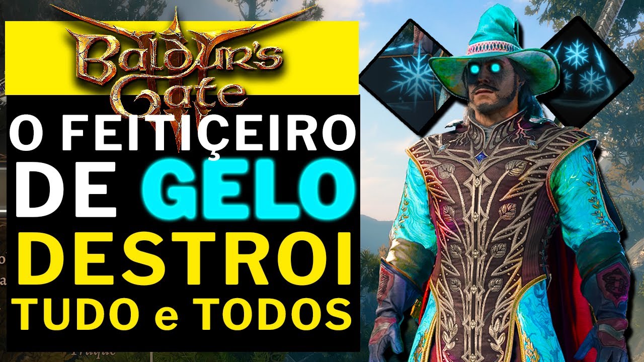 BALDUR'S GATE 3 - O FEITIÇEIRO DE GELO ARREBENTA TUDO!!!