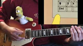 The Simpsons / To Start Press Any Key - Guitar Transcription by Abraham Chavez