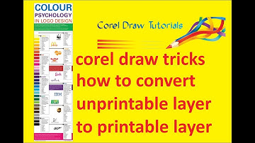 how to convert unprintable layer to printable layer in corel draw