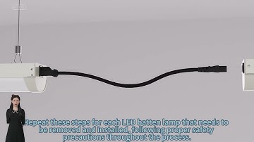How do I remove and install led batten lamps？