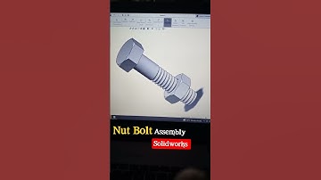 Nut Bolte 🔩 Assembly In solidworks 👷 #shorts