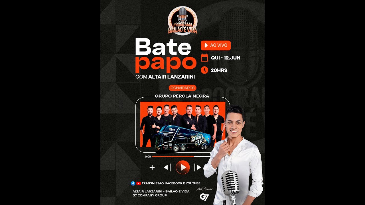 Bailão é Vida PodCast | Banda Perola Negra | G7 Company Group | 12 - 06 - 2025