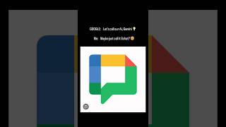 Gchat vs ChatGPT. Just feels like a better name. #gemini #gpt #ai