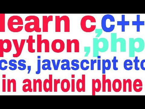Best app for learn programming language like c, c++,python, javascript, html etc. in phone