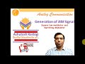 Generation of AM Signal | Square Law Modulator | Switching Modulator | Amplitude Modulation