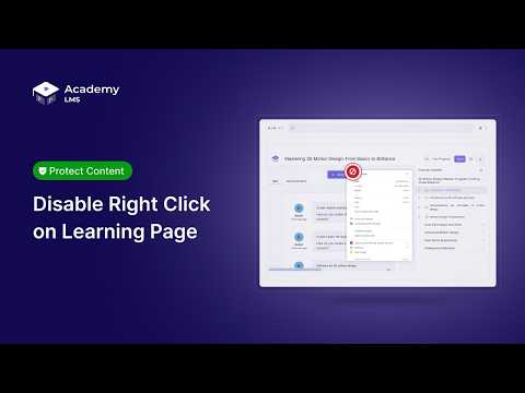 Secure Your Content  How to Disable Right Click in the Learn Page