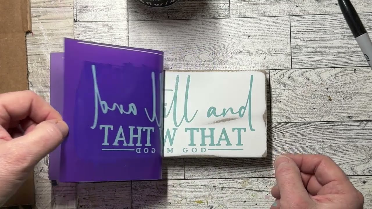 Join me while I make a mini sign with my silkscreen stencil.