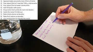 Quick Lab: Identification of Mystery Group 2 Metal