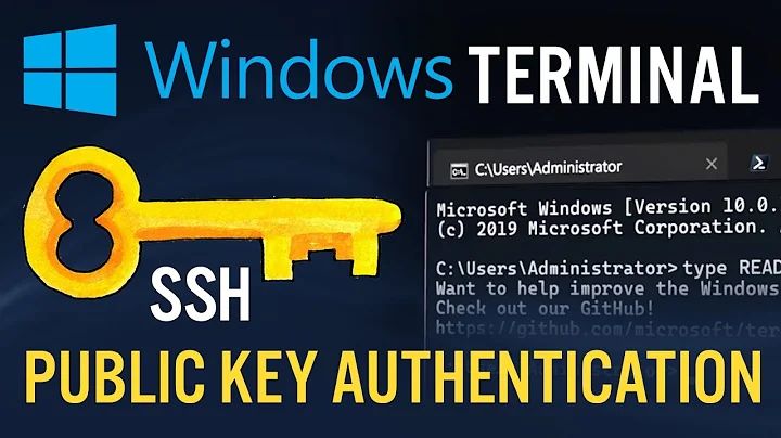 Windows Terminal SSH Public Key Authentication