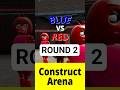 Construct Arena (Colors): Red Chicas vs Blue Freddys Round 2 #arena #fnaf #gmod #shorts